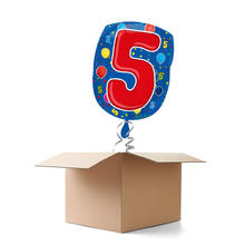 SALE Ballongre Happy Birthday, Zahl 5th, 1 Ballon