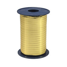 Kruselband Metallic, Breite 5 mm, 400 m auf der Spule, Gold