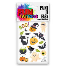 NEU Temporres Tattoo-Motiv, 10,5 x 14,8cm, Kids Halloween