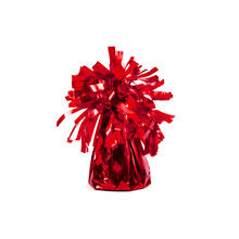 Gewicht f�r Heliumballon / Folienballon mit Folienfransen, Gewicht: ca. 130 g - Rot