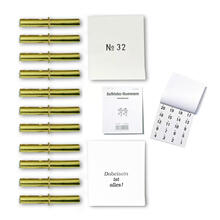 Verlosungs-Set 2 in gold, Paket 1-200
