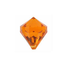 SALE Deko Diamant-Perlen, orange, 6 Stück