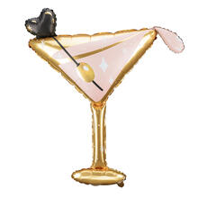 Folienballon Cocktail-Glas - 126 x 93 cm