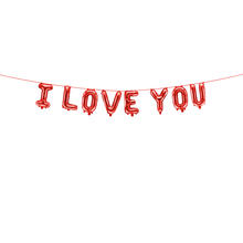 Folienballon I Love You - 260 � 40 cm - Rot