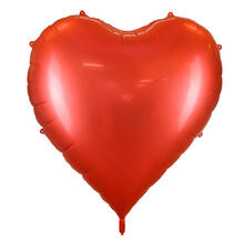 Folienballon XXL-Herz - 136 � 129 cm, rot