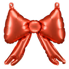 Folienballons Schleife - 25 � 25 cm - Rot - Set mit 5 St�ck