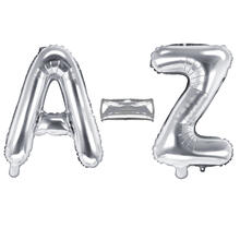 Folienballons Buchstaben - 35 cm, Silber - Verschiedene Ausf�hrungen
