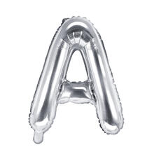 Folienballon Buchstabe A - 35 cm - Silber
