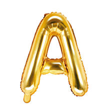 Folienballon Buchstabe A - 35 cm - Gold