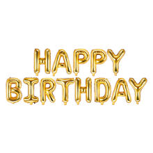 Folienballon Schriftzug Happy Birthday / Geburtstag - 340 � 35 cm - Gold