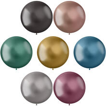 NEU Latex-Luftballons Ultra-Metallic XL, 48cm Durchmesser, Kugelform, 5er-Pack, hochglänzend, verschiedene Farben
