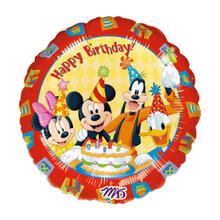 Folienballon Mickey & Friends Happy-Birthday / Herzlichen Glckwunsch, ca. 45 cm