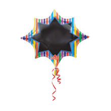 Folienballon Write On, Multi-Stripe, ca. 60 cm