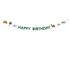 Girlande Happy Birthday / Geburtstag Dinosaurier - L�nge 300 cm