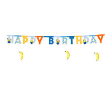 Girlande Happy Birthday / Geburtstag Minions - 50 � 153 cm