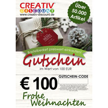Geschenkgutschein nur ONLINE - Frohe Weihnachten - Wert 100,00 
