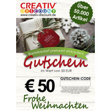 Geschenkgutschein nur ONLINE - Frohe Weihnachten - Wert 50,00 