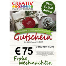 Geschenkgutschein nur ONLINE - Frohe Weihnachten - Wert 75,00 