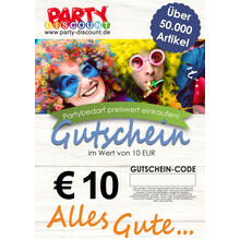 Geschenkgutschein nur ONLINE - Alles Gute - Wert 10,00 