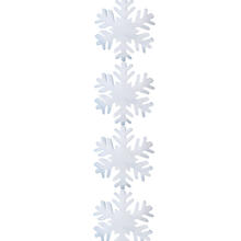 Girlande Schneeflocke, Vliesstoff, wei, 180 cm