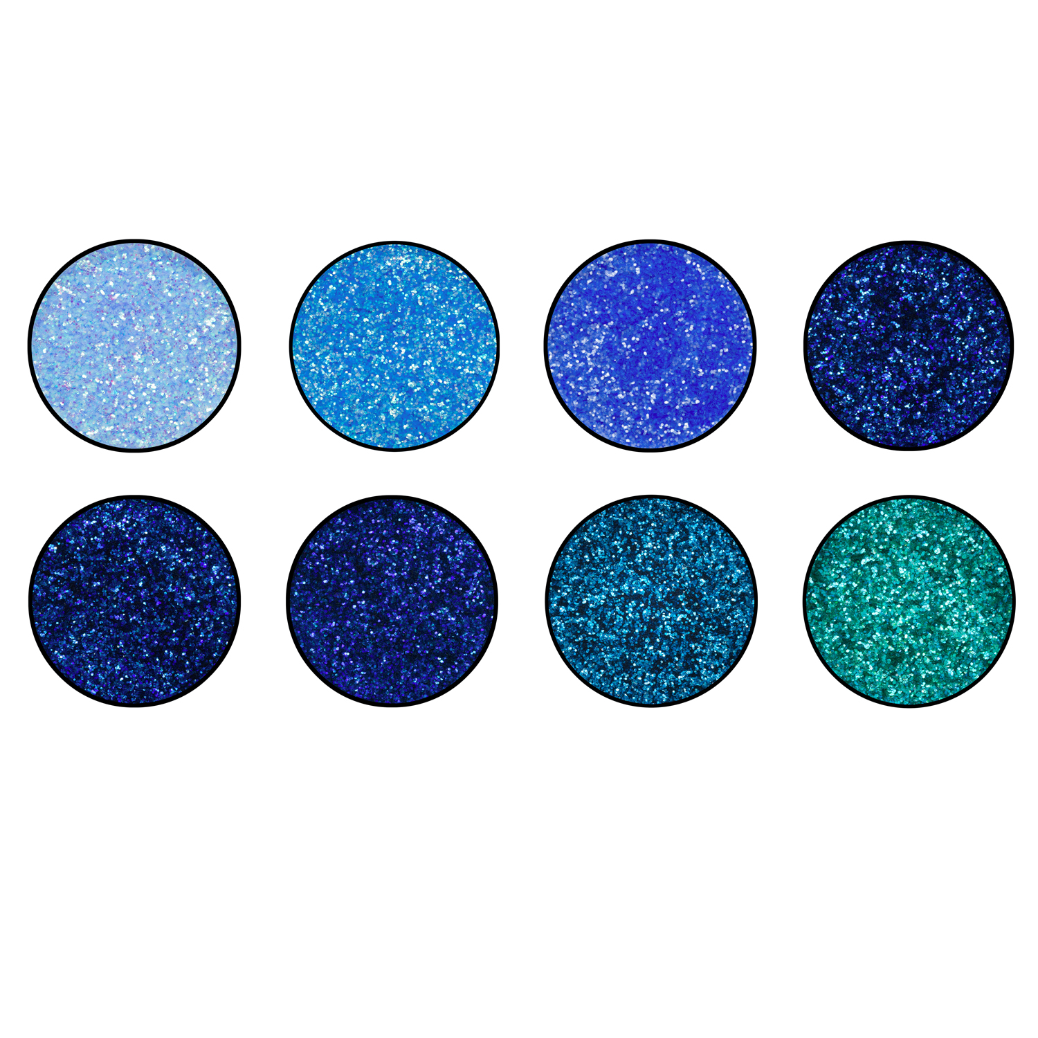 SALE Eulenspiegel Streuglitzer, 2g-Dosen, Blau- / Wasser-Töne - Veschiedene Farben