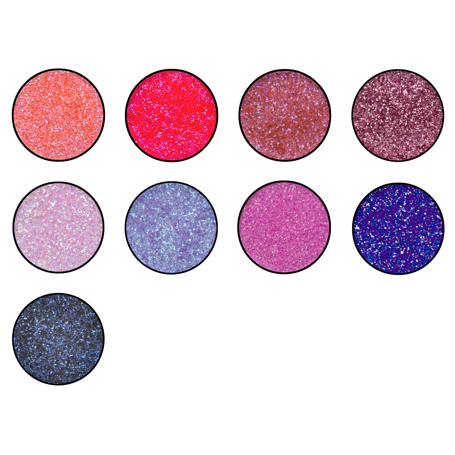 SALE Streuglitzer Eulenspiegel, 2g-Dosen, Pink- / Lila-Töne - Verschiedene Farben