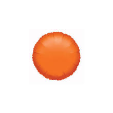 Folienballon Rund Metallic Orange, ca. 45cm