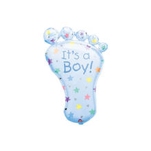 Jumbo-Folienballon Fu mit Sternchen, baby-blau