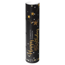 Konfettikanone Starlight Birthday, Gold, 28 cm