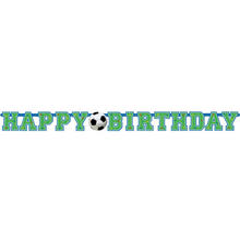 Girlande Happy-Birthday Fuball Party