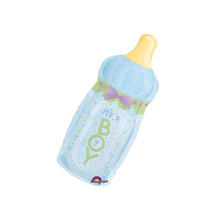 Folienballon Baby Bottle Boy, ca. 33x79 cm