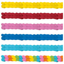 SALE Girlande aus Papier, 365 cm - Verschiedene Farben
