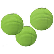 Lampions grn, 24 cm, 3 Stk.