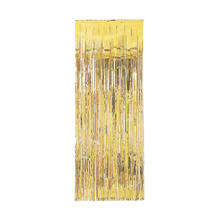 SALE Vorhang Lametta Metallic gold, 240 x 92 cm