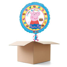 Ballongrsse Happy-Birthday / Herzlichen Glckwunsch Peppa Wutz, 1 Ballon