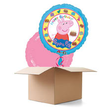 SALE Ballongrsse Happy-Birthday / Herzlichen Glckwunsch Peppa Wutz, 2 Ballons