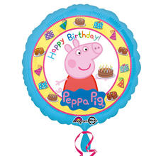 Folienballon Peppa Wutz Birthday, ca. 43cm