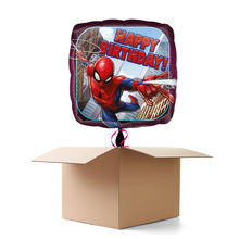 Ballongrsse Happy-Birthday / Herzlichen Glckwunsch Spiderman, 1 Ballon