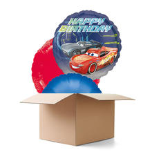 Ballongrsse Cars Happy Birthday, 3 Ballons