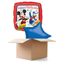 SALE Ballongrüsse Happy-Birthday / Herzlichen Glückwunsch Mickey, 2 Ballons
