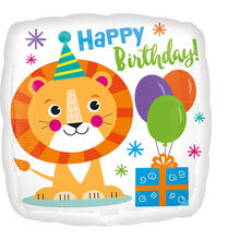 Folienballon Happy Lwe Geburtstag