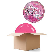 SALE Ballongrsse Birthday Pink Fabulous, 2 Ballons