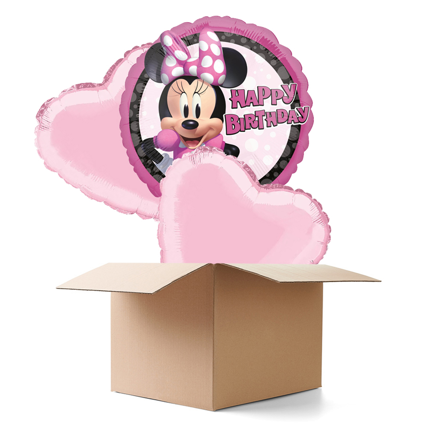 NEU Ballongrüsse Minnie Mouse Forever HBD, 3 Ballons
