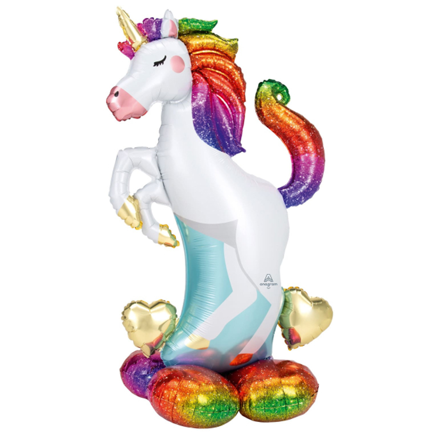 NEU Folienballon AirLoonz Einhorn, ca. 83 cm x 139 cm