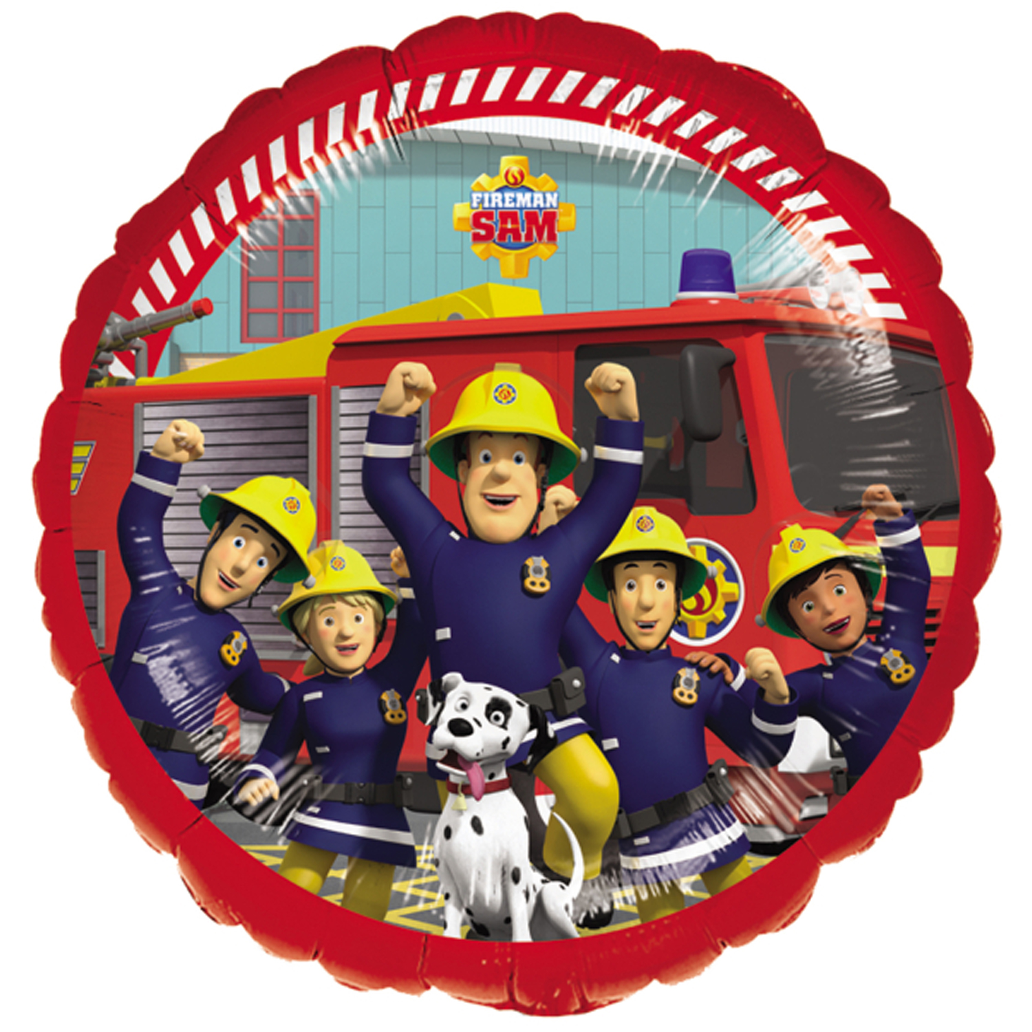 SALE Folienballon Fireman Sam, ca. 43 cm