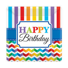 SALE Teller Bright Birthday, 18 cm, 8 St�ck