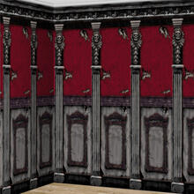 SALE Wand-Deko Gothic-Haus, ca. 1,2 x 12 m