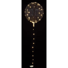 LED-Luftballon Seifenblase Crystal Clearz, ca. 50cm, mit LED-Lichterkette warmwei