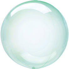 Luftballon Seifenblase Crystal Clearz, ca. 50cm, Kristall-Grün