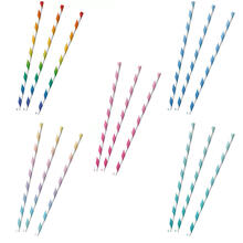 Trinkhalme aus Papier, 12 St�ck - Verschiedene Farben